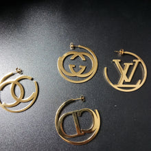 Cargar imagen en el visor de la galería, Designer inspired Hoops