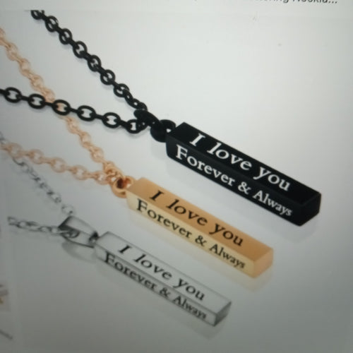 Forever Bar necklace