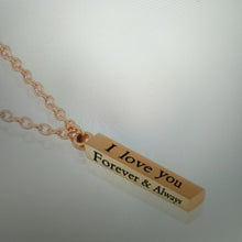 Load image into Gallery viewer, Forever Bar necklace