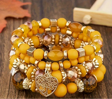 Cargar imagen en el visor de la galería, 4 pc beaded bracelet