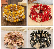 Cargar imagen en el visor de la galería, 4 pc beaded bracelet