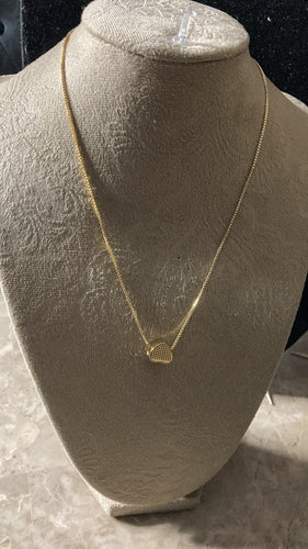 18k gold filled sweet heart pendant
