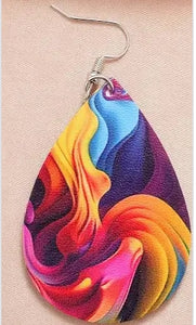 Faux Leather Earrings