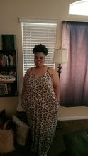 Load image into Gallery viewer, Cheetah Maxi Dress w/ adjustable strap &amp; pockets