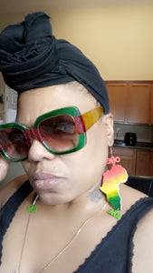 Women's Oversized Colorful Sunglasses