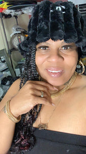 Designer fur bucket Hats