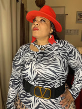 Load image into Gallery viewer, Animal Print turtle neck blouse