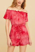 Load image into Gallery viewer, OFF SHOULDER TYE ROMPER