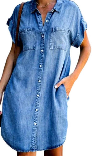 Denim tshirt dress