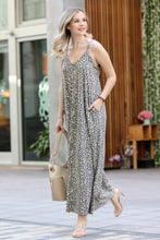 Load image into Gallery viewer, Cheetah Maxi Dress w/ adjustable strap &amp; pockets