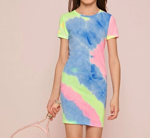 Girls Tye dye dress